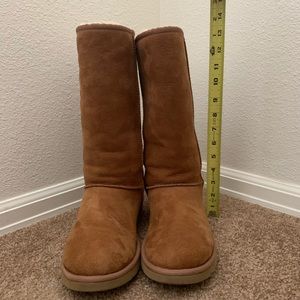 Classic tall chestnut Ugg boots